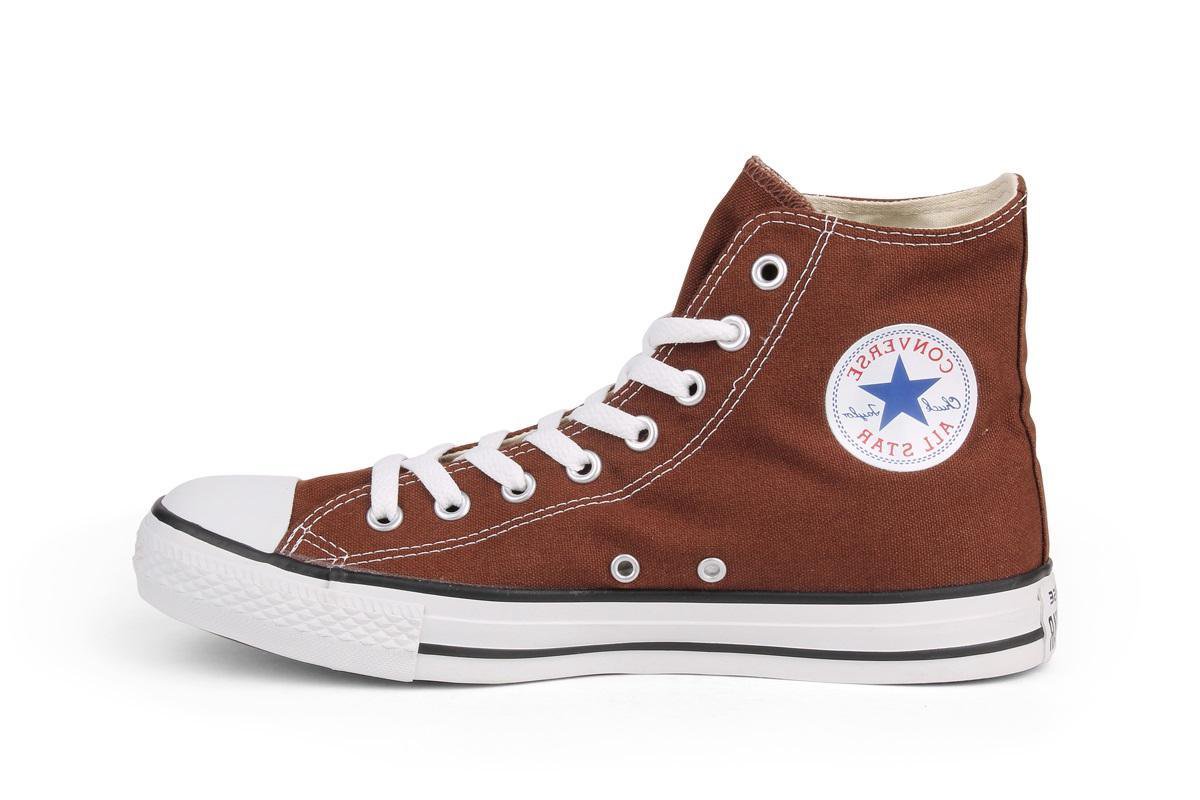 Converse - Unisex Sneakers All Star Hi Chocolate - Bruin - Maat 36 | bol.com