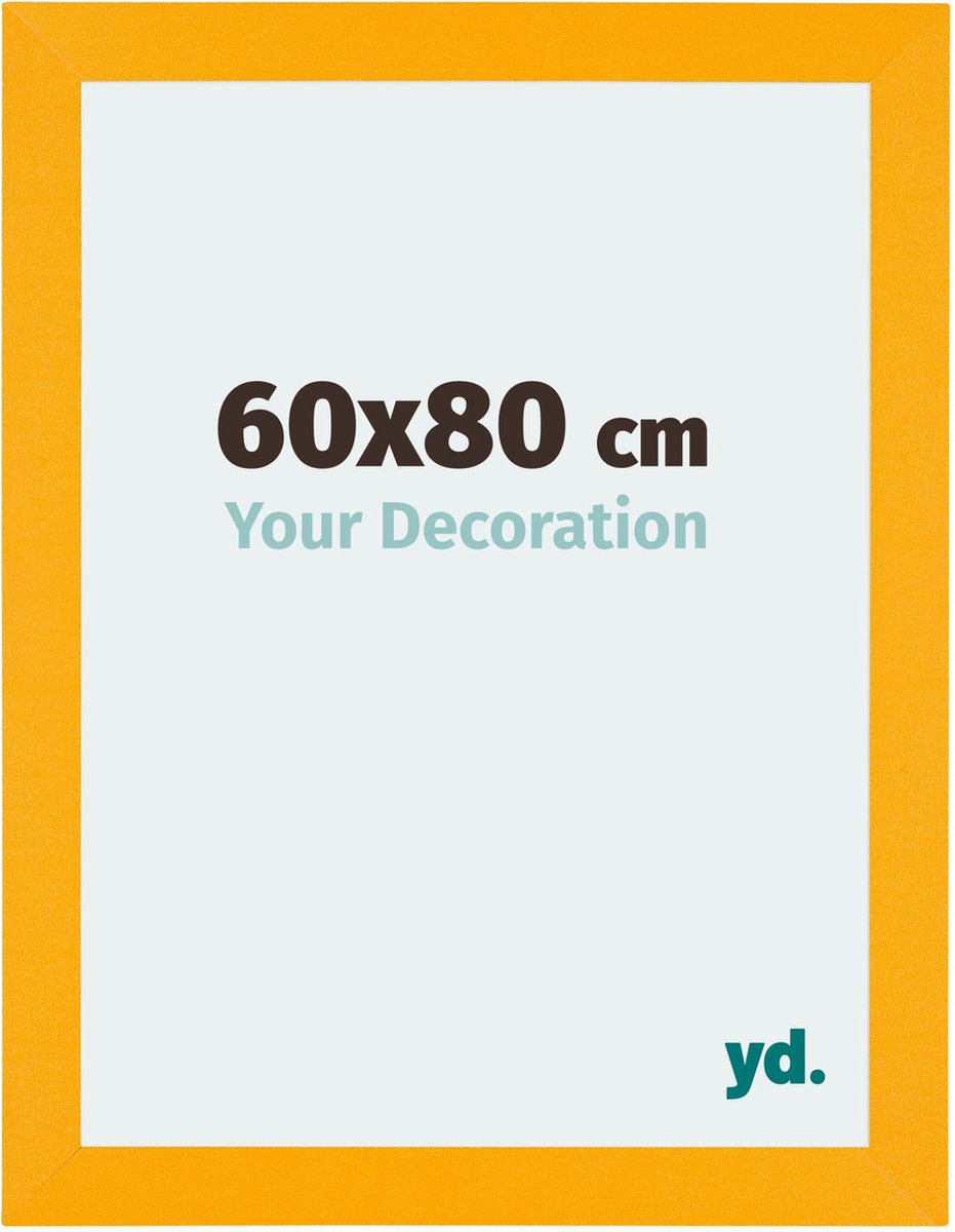 Your Decoration - Fotolijst 60x80 cm - MDF - Geel - Mura