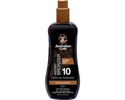 Product afbeelding van Australian Gold SPF 10 spraygel met bronzer - 237 ml