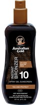Australian Gold SPF10 Zonnebrand Spray Gel + Bronzer - 237ml