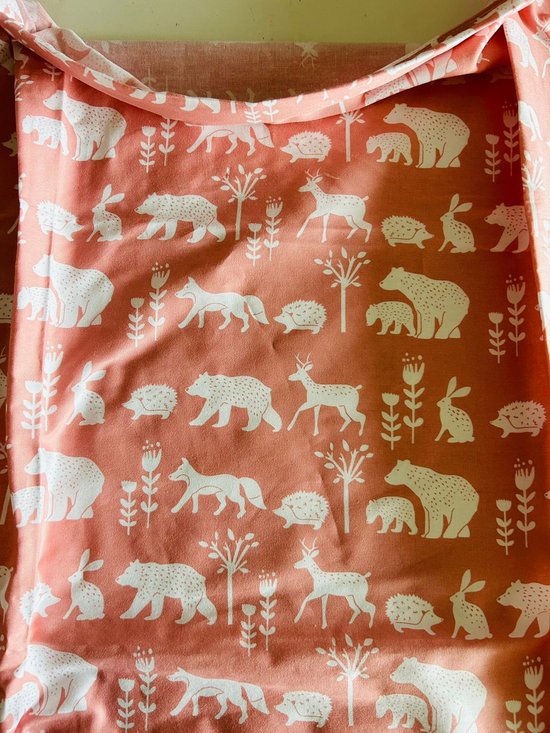 Borstvoedingsdoek - Voedingsdoek - Afschermdoek - Roze Diertjes van Fephas — afbeelding 3