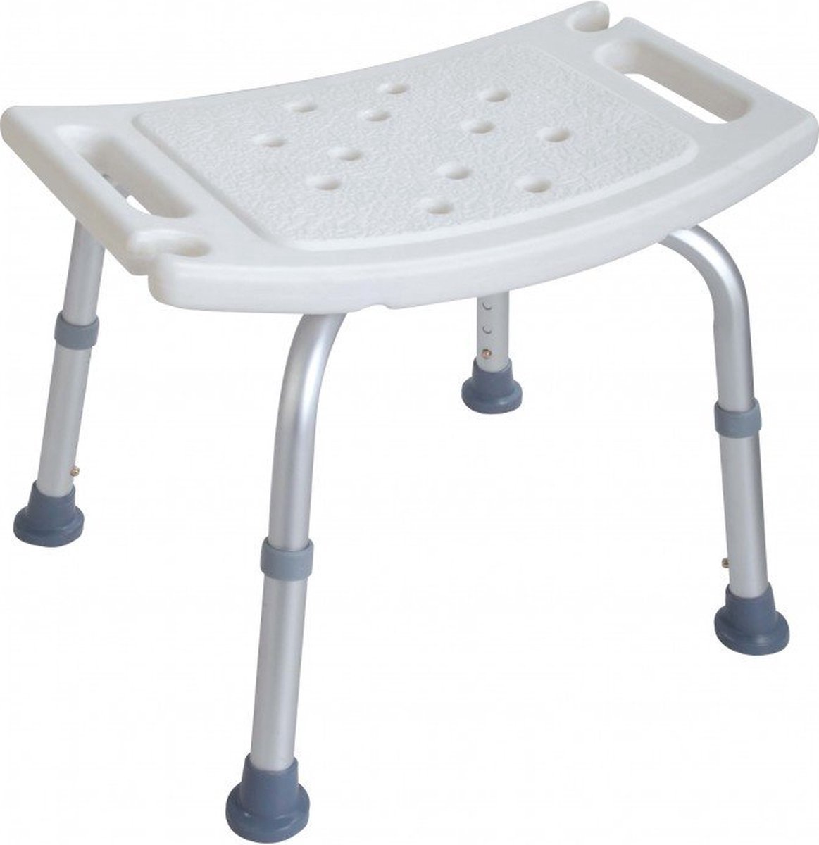Douchekruk in hoogte verstelbaar Wit Met douchekop houders en
