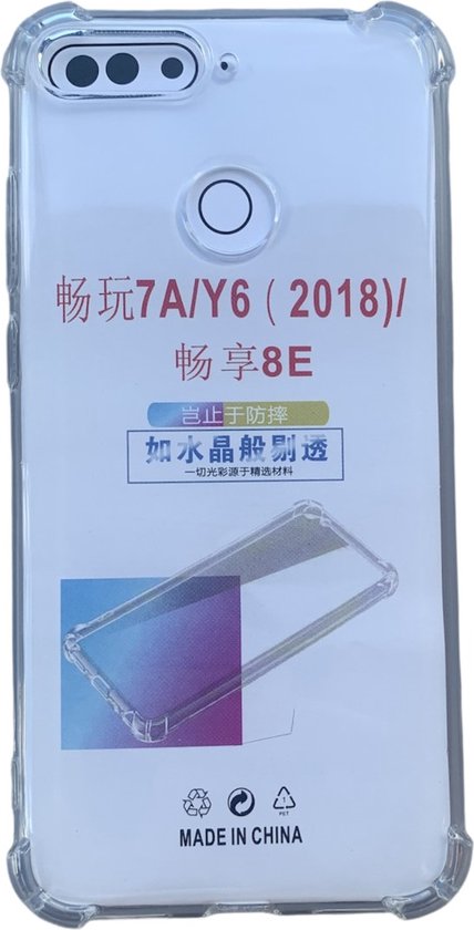 Coque arrière en silicone antichoc Huawei Y6 2018/Coque transparente | bol