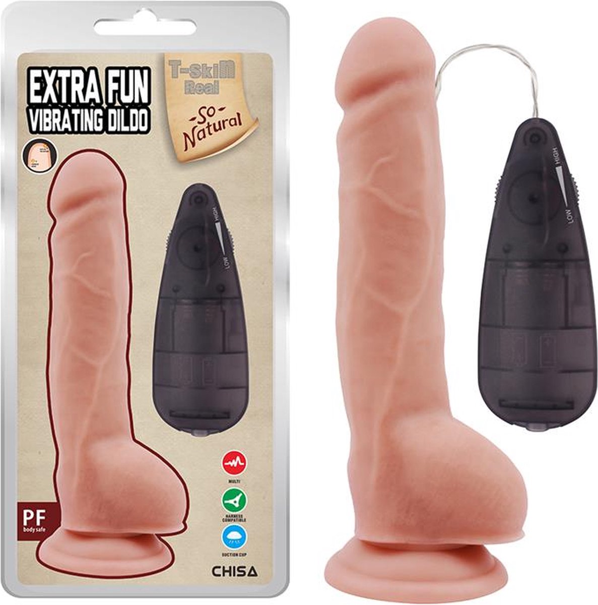 Realistic Vibrating Dildo Extra Fun 9.2