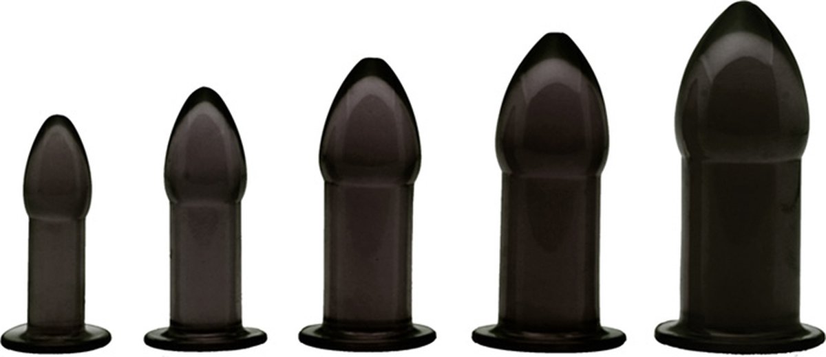 Goedkoopste Anaal Trainer Set 5st. - Zwart