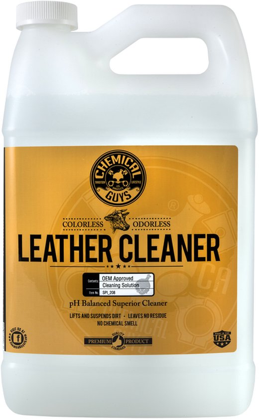 Chemical Guys Leather Cleaner Odorless & Colorless Gallon