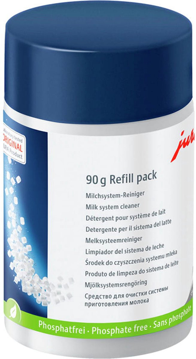 Jura Melksysteemreiniger navulfles Reinigingstablet Wit