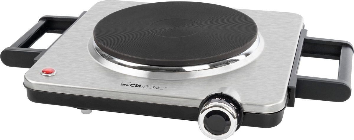 Clatronic EKP 3788 E- Enkele elektrische Kookplaat - RVS