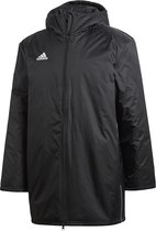 Adidas core 18 stadium jacket coachjas in de kleur zwart. | bol