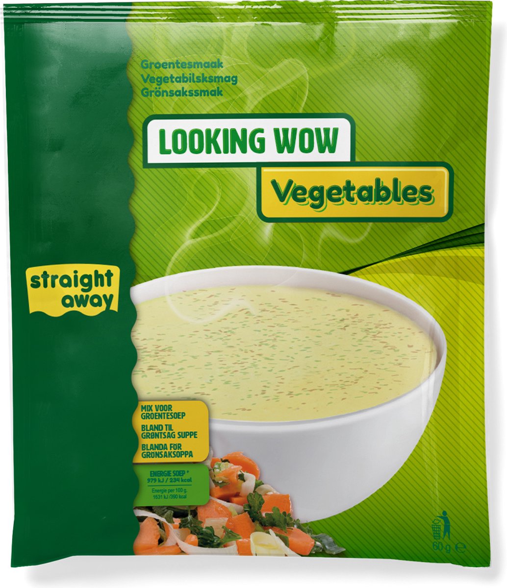 Straight away Maaltijdvervanger - Dieet Soep - Groentesoep - 21 x 60 g