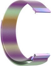 By Qubix - 20mm - Garmin Approach S12 - S40 - S42 - Milanese bandje - Multicolor - Garmin bandje