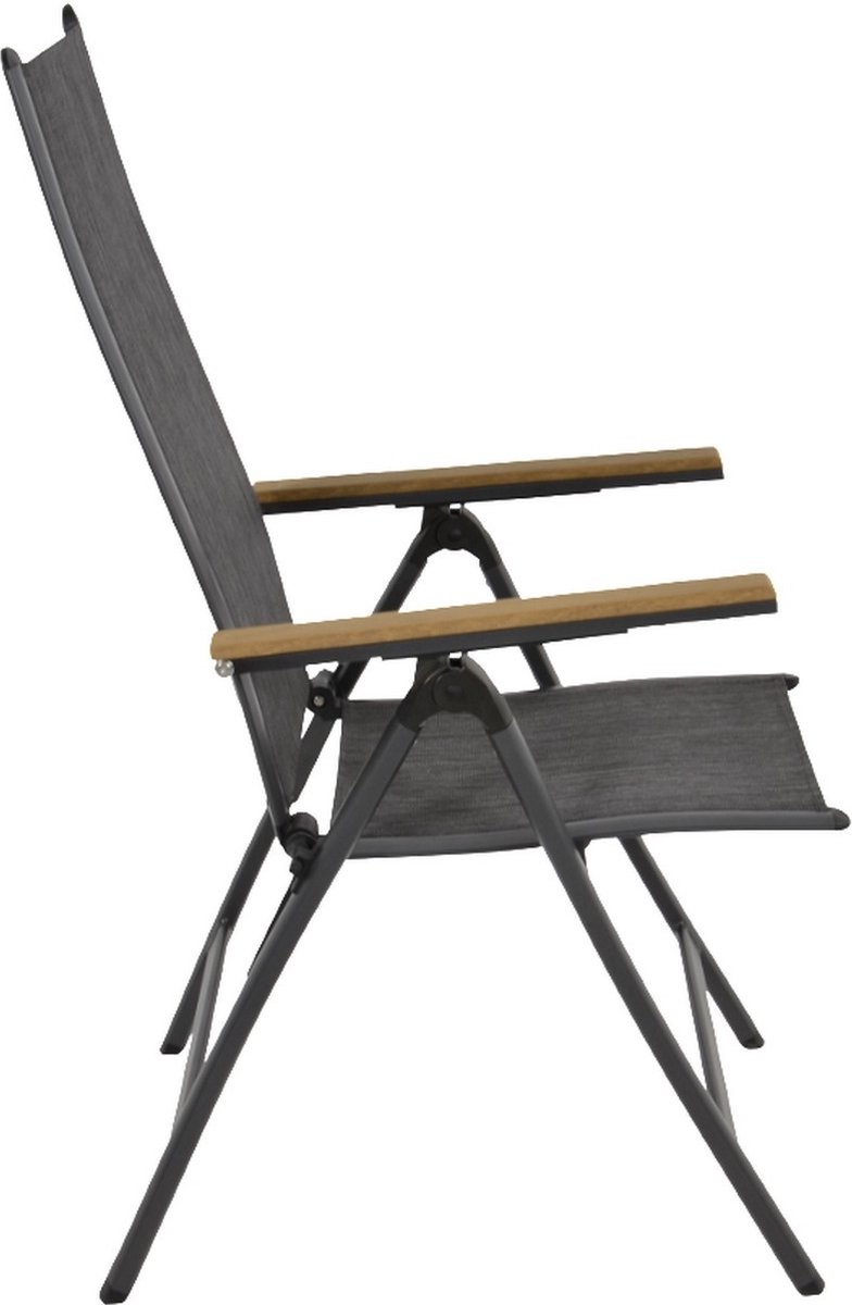 Lesli Living Chaise de jardin réglable Arezzo - 57x69x103 cm - Aluminium