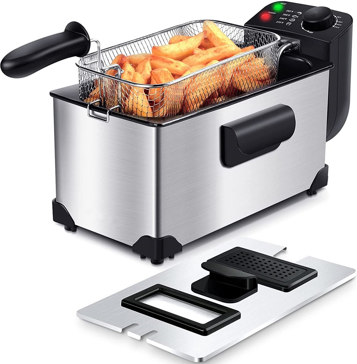 Royalty Line Frituurpan Friteuse Frituurpan 1.5 Liter Deep Fryer