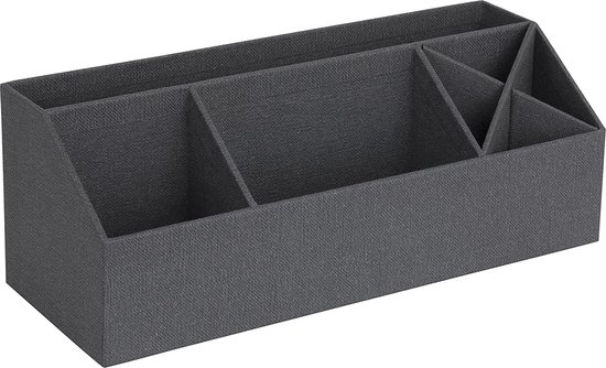 Bigso Box Of Sweden Organizer Cassetti 6 Scomparti – Divisore In Poliestere E Cartone, 16,5x29x11 Cm, Grigio, Per Biancheria E Piccoli Oggetti