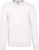 Unisex sweater met ronde hals Kariban Wit - L