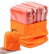 Couverture d'urgence thermique, sac de couchage \ couverture de sauvetage Premium | Survie Whistle Ultralight Cold Protection / Sacs de couchage d'urgence - couverture d'urgence en aluminium, sac de couchage d'urgence - 5 pcs