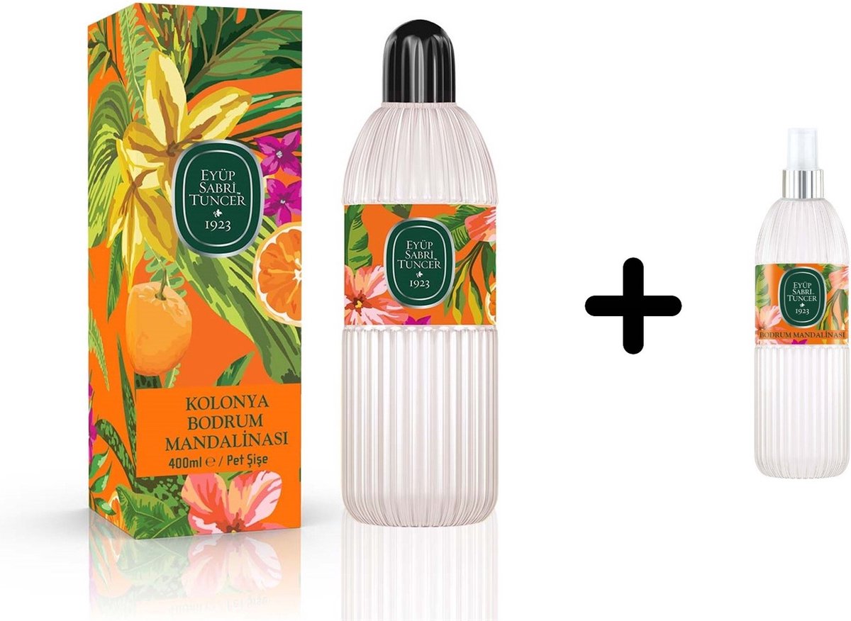 Goedkoopste Eyüp Sabri Tuncer - Bodrum Mandarijn - Eau de Cologne - 400 ml 150 ml (Kolonya / Desinfectie / Aftershave) - Twin set voordeelverpakking