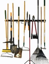 Bezemhouder Wand / Bezemhouder - Gereedschap houder - Bezem ophangsysteem Multi Wand Houder - Hanging system garden tools - 12 hooks
