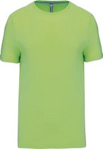 T-shirt korte mouwen met crew neck Kariban Limoengroen - 4XL