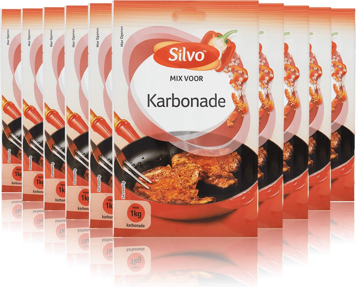 Goedkoopste Silvo® | 10 x Mix Karbonade 22 gram | multipack | 1 zakje voor 1 kg karbonade |