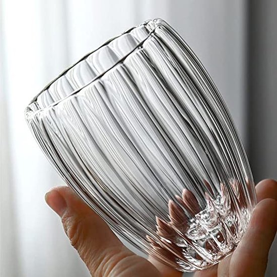 Set van 4 dubbelwandige glazen latte macchiato, 350 ml koffieglazen met