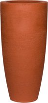 Pottery Pots bloembak voor binnen en buiten - terra kleur - fiberstone rond 37 x 80 hoog - plantenbak bloempot plantenpot