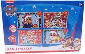 Set van 2 dozen kinderpuzzels - Paw Patrol - Puzzel - 4 in 1 puzzle - 12+16+20+24 stukjes