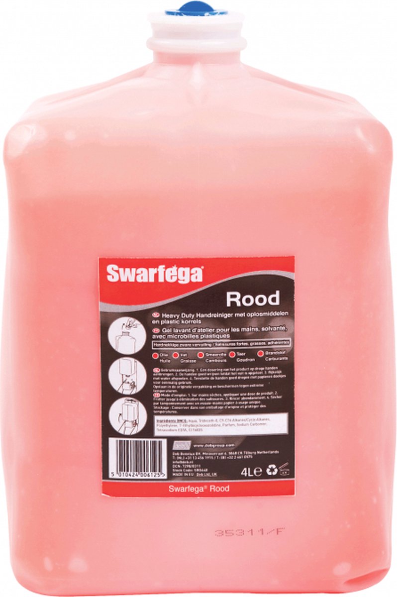 Deb Swarfega Rood 4x4 L.