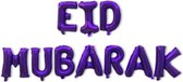 Festivz Eid decoratie - Eid Mubarak Letters - Ramadan Feestdecoratie - Eid-al Fitr - Ramadan/Eid Decoratie - Paars