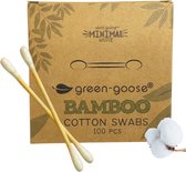 green-goose® Bamboe Wattenstaafjes | 100 Stuks | Plastic-Free