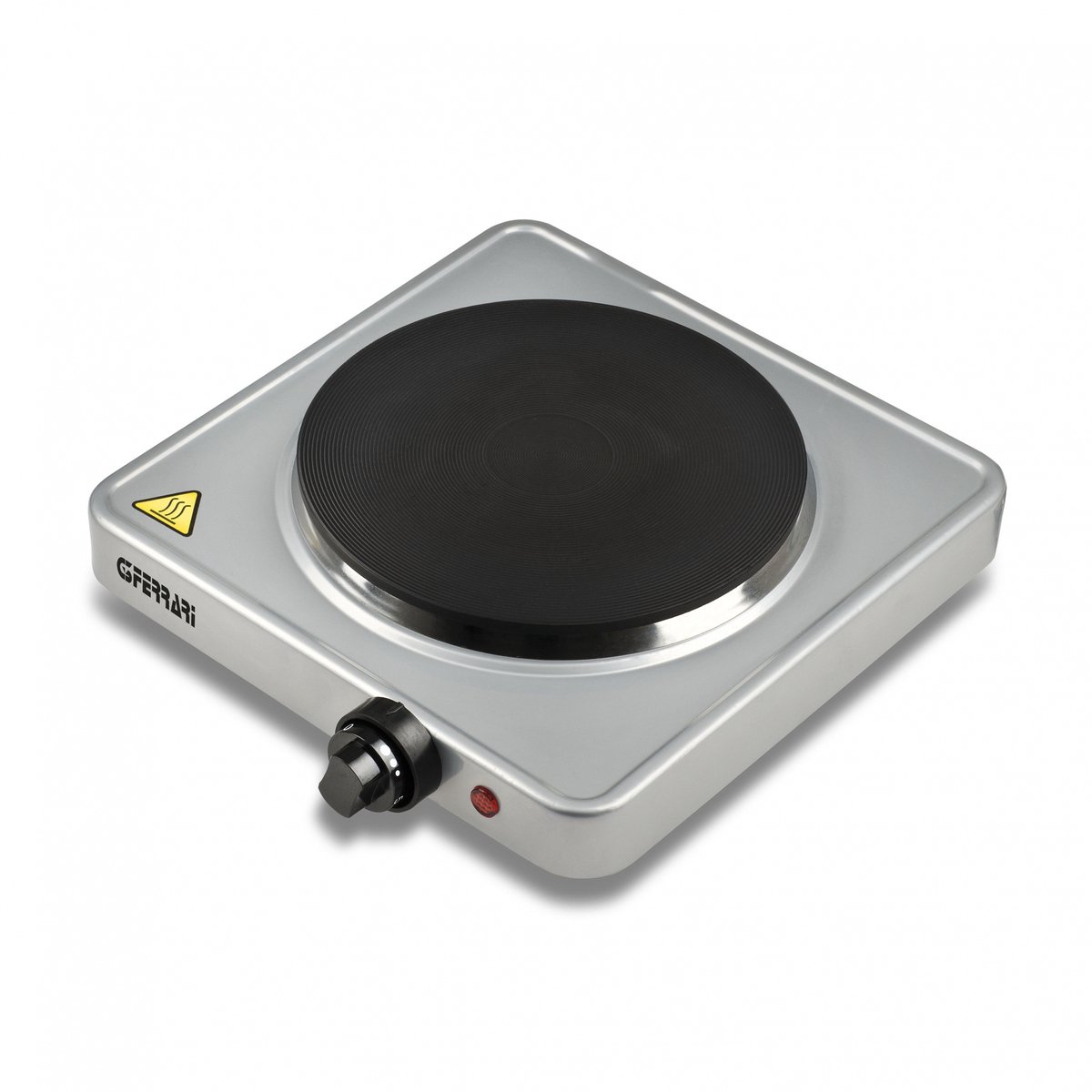 G3 Ferrari Caldone – Elektrische Kookplaat 1500W – Gietijzeren Plaat Ø 18,5 cm – 5 Temperatuurstanden – Controlelampje – Compact Design