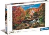 Clementoni - Puzzle 2000 pièces Collection de haute qualité Mill à farine Glade Creek, Puzzle pour Adultes et Enfants, 14-99 ans, 32574