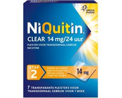 NiQuitin Clear Nicotinepleisters 14mg Stap 2 - 3 x 7 stuks