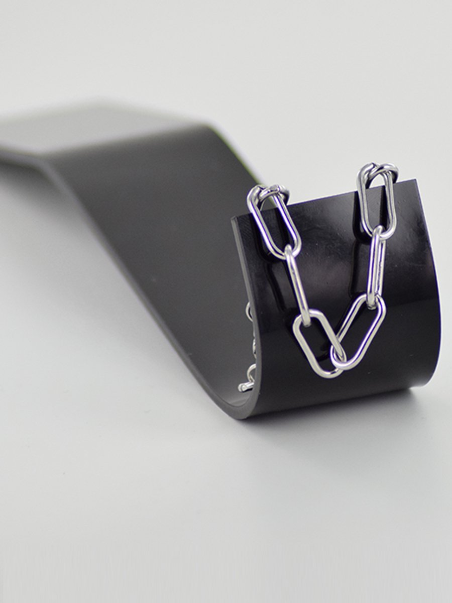 Armband oval kabel - zilver - LMPiercings