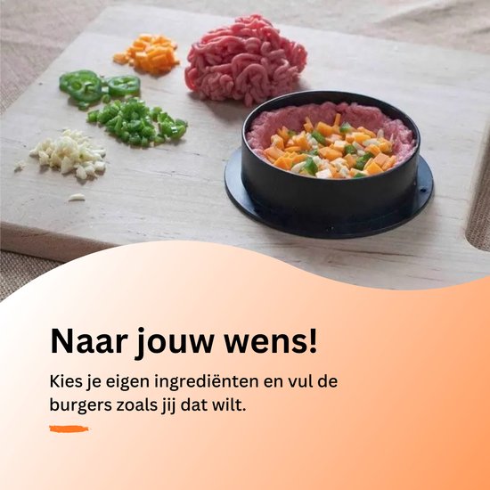 Presse à Burger, Ensemble De Presse à Hamburger Antiadhésive 3 En 1 Pour Hamburger, Accessoires De Grillade - Noir