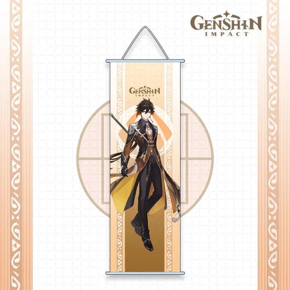 Genshin Impact Zhongli - Geo - Archon - Morax - Poster - Anime Merchandise - Manga - Canvas - Figure