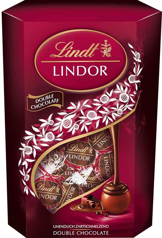 Lindt Lindor boules Double Chocolat Coffret Cadeau 500g