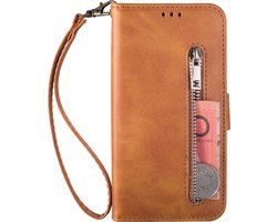 Bookcase Geschikt voor Huawei Mate 20 Pro - Bruin - Portemonnee Hoesje - Wallet