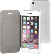 Muvit Folio case  - zilver  - voor Apple iPhone 8;Apple iPhone 7;Apple iPhone 6s;Apple iPhone 6