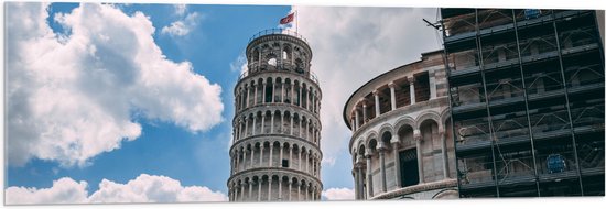 Acrylglas - Toren van Pisa - Italië - 120x40 cm Foto op Acrylglas (Wanddecoratie op Acrylaat)