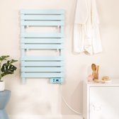 CREATE - Elektrische handdoekverwarmer voor wandmontage zonder planchet 500W - Pastel blauw - WARM TOWEL