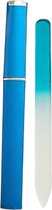 Glazen Nagelvijl donker Blauw - 1 Stuk - Glasvijl met opbergdoosje - Manicure – oDaani