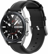 By Qubix Garmin Approach S12 / S40 / S42 - Bracelet cuir Classic - Zwart