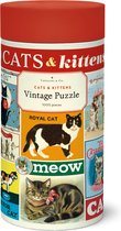 Cavallini & Co Vintage Puzzel - Cats & Kittens - Puzzel Poezen - Cat Puzzle