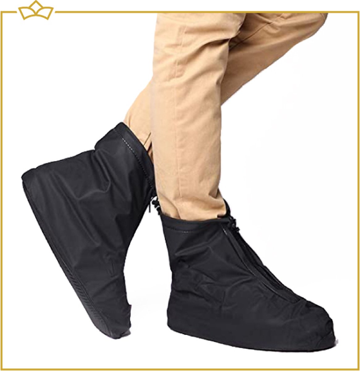 ATTREZZO® Regenschoenen overtrek – duurzaam - regenhoes – waterdicht en anti slip – maat 36-37