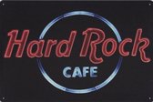 Wandbord Muziek Cafe - Hard Rock Cafe