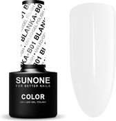 SUNONE UV/LED Hybride Gellak 5ml. – B01 Blanka - Wit - Glanzend - Gel nagellak