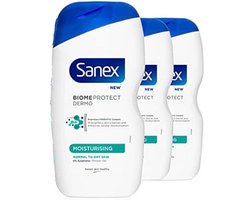 Sanex Douchegel - Dermo Moisturising - 3 x 500 ml