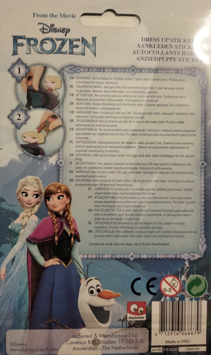 Demonteer Elektronisch pk Frozen Stickers Elsa - Frozen Speelgoed - Aankleedset Frozenstickers -  Disney Sticker... | bol.com