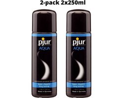 2x Pjur Aqua Glijmiddel Op Waterbasis - 250 ml